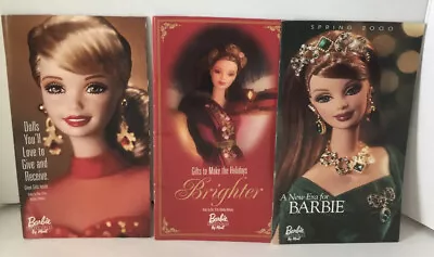 THREE BARBIE COLLECTIBLES BY MAIL CATALOGS 1998 Happy Holidays Barbie Faberge.. • $21.99