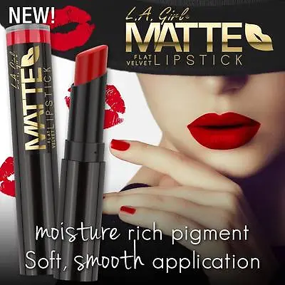 LA L.A. Girl Matte Flat Finish Velvet Lipstick - Pick Any 1 Color • $3.99