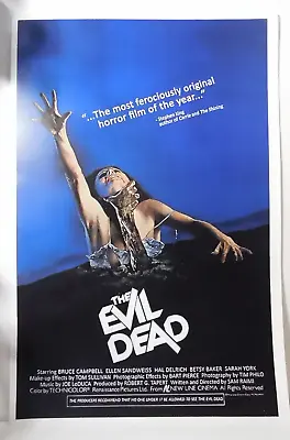 THE EVIL DEAD 1913 Movie Bruce Campbell Ellen Sandweiss Poster FR • $9.99