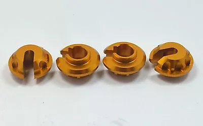 Alloy Shock Spring Cups Gold For Associated RC10 Classic/Worlds Car/SC10/TC3/TC4 • $23.59