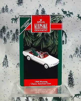 1992 Hallmark Christmas Ornaments 1966 Mustang #2 Classic American Cars Series • $13.95