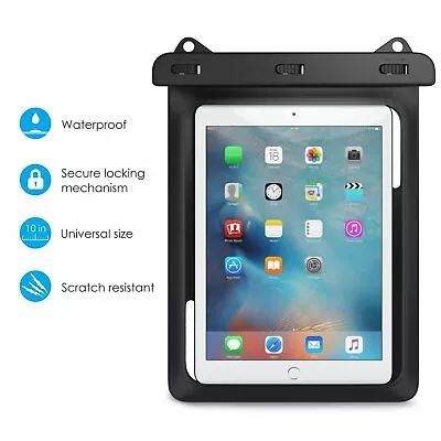 $17 • Buy Universal Waterproof Tablet Case, Tablet Pouch Dry Bag For  IPad / Galaxy Tab