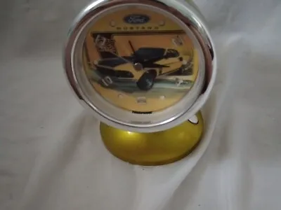 Ford Motor Boss 302 Mustang Car Gold Rear View Mirror Shape Alarm Clock Desk Top • $15
