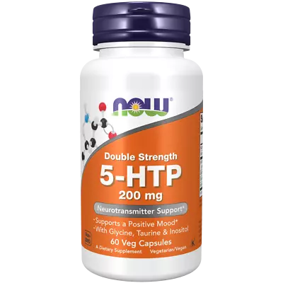 Now - 5-HTP 200mg 60 Caps | Double Strength Supports Positive Mood • $38.95