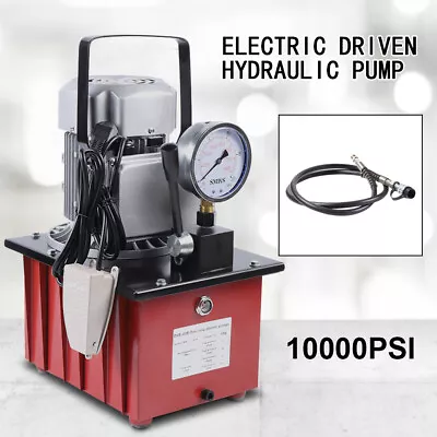 DYB-63B Electric Driven Hydraulic Pump + 1.8m Oil Hose 10K PSI Manual Valve 110V • $222.30