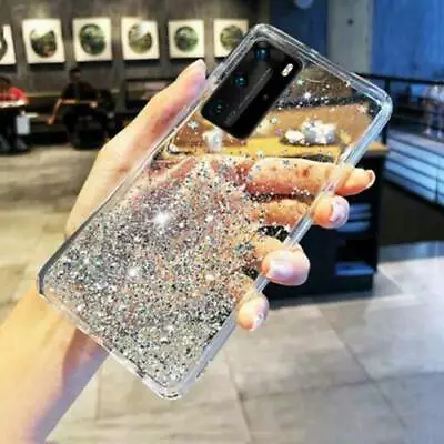 $2.88 • Buy For Samsung S20 FE Note 20 A51 A71 5G A21S Glitter Bling Rubber Clear Case Cover