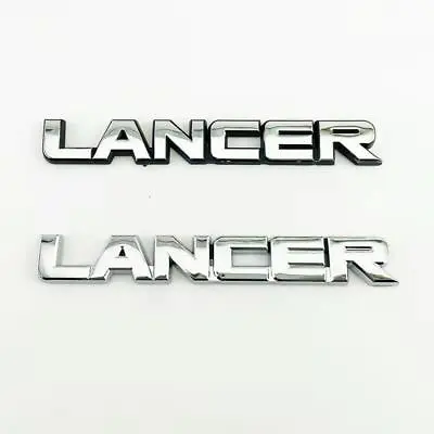 Chrome LANCER Trunk Lid Badge Emblem Sticker For Mitsubishi LANCER EVOLUTION • $13.99
