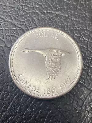 1967 Canada 1 Dollar Large Silver Coin Flying Goose • $24