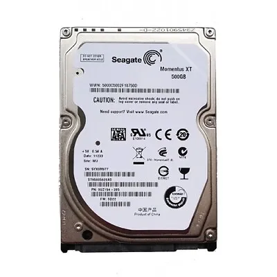 Seagate ST95005620AS Momentus XT 500GB SATA 2.5  SSHD Solid State Hybrid Drive • $15.99