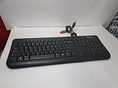 Microsoft 400 1366 Black Standard 104 Keys USB-Wired Keyboard • $10.99