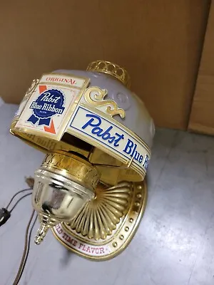 Pabst Blue Ribbon Illuminated Rotating Light Vintage (1968) • $300