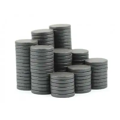 20mm X 3mm Stronger Ferrite Disc Magnets C8 (25/50 Pcs) DIY Fridge Magnets • £3.30