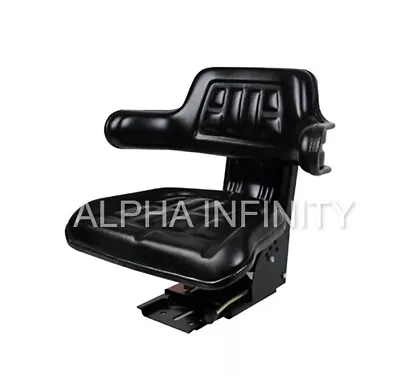 Black Tractor Suspension Seat Fits Massey 135 150 165 175 180 185 • $265.99