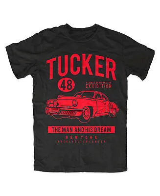 $18.13 • Buy Tucker 48 T-Shirt Black Tucker Torpedo, V6, Hot Rod, US Car, Sin, City, Marv, Cult