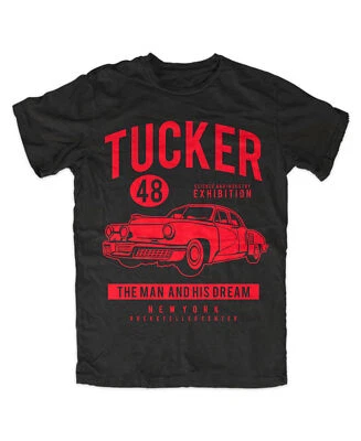 $18.13 • Buy Tucker 48 T-Shirt Black Tucker Torpedo, V6, Hot Rod, US Car, Sin, City, Marv, Cult