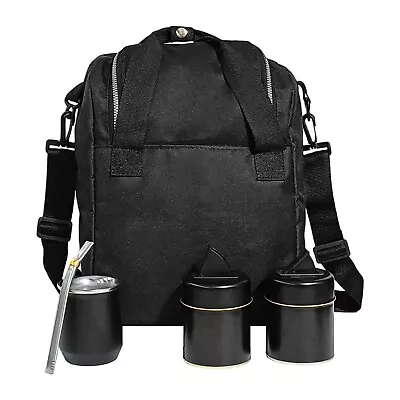 007A New Set Yerba Mate Kit Containers Iron Gourd(Cup) Bombilla(Straw) Bag • $64.90