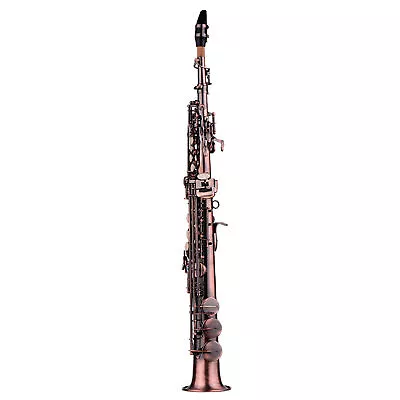 LADE Red Bronze Straight Bb Soprano Saxophone Sax W/  Free Ship Q0K4 • $337.99