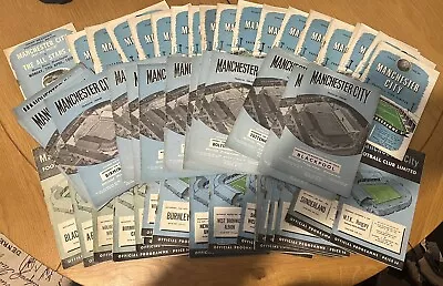 55x Manchester City Home Programmes 1950's • £25