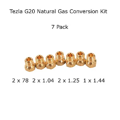 £17.99 • Buy Natural Gas Jet Set - 7 Burner Hob Injector Nozzle Conversion Kit - NEW!