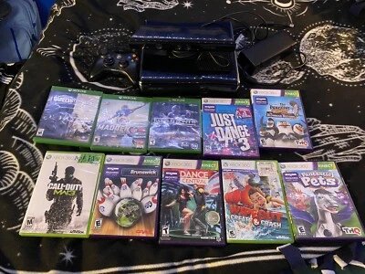 $40 • Buy Microsoft Xbox 360 250 Gb Console W/ Games Bundle Lot. Includes Kinect.
