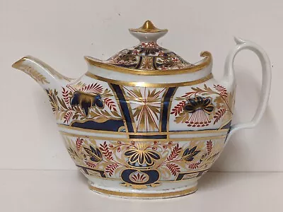 Unmarked But Probably Coalport Georgian Imari Japan Pattern Tea Pot • £75