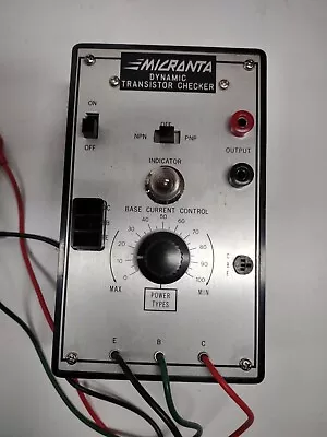 Radio Shack Micronta Dynamic Transistor Checker Tested And Working  • $30