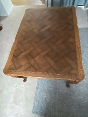 $2500 • Buy A Regence Style Oak Parquetry Extension Table Circa:1930