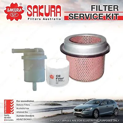 $51.95 • Buy Sakura Oil Air Fuel Filter Service Kit For Mitsubishi Express Van SJ 2.0L 94-03