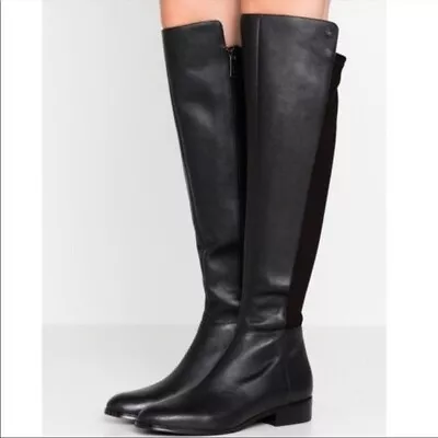 MICHAEL KORS Bromley Over The Knee Vlack Leather Boots 7 • $68