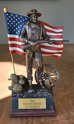 Bradford Exchange Talking John Wayne 'United States Of America' Statue SEE VIDEO • $75