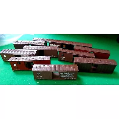 Lot Of 10 N Scale 40' Boxcars Brown Shells + Roofs Intermountain Railway Train • $10.99