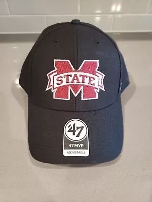 Mississippi State Bulldogs 47 Brand MVP Adjustable Black Hat Cap New • $24.95
