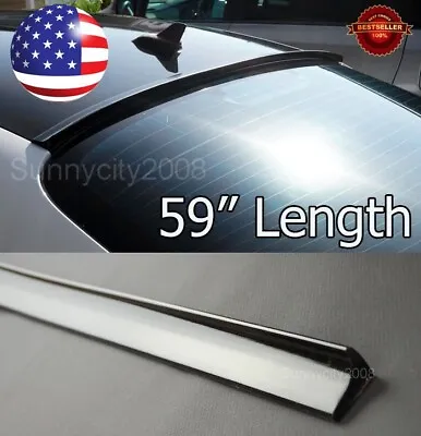 59  Semi Gloss Black Rear Window Diffuser Roof Trunk Spoiler Lip For  VW Porsche • $35.99