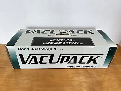 Vacupack Vacuum Food Packer Sealer Brand New In Box • $125