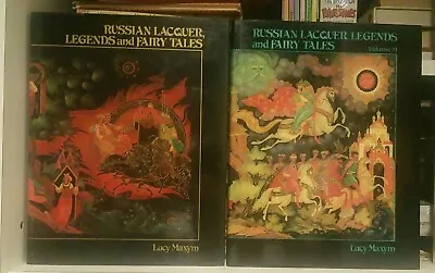 Russian Lacquer Legends And Fairy Tales Volumes 1 & 2 HC/DJ Lucy Maxym • $39.99