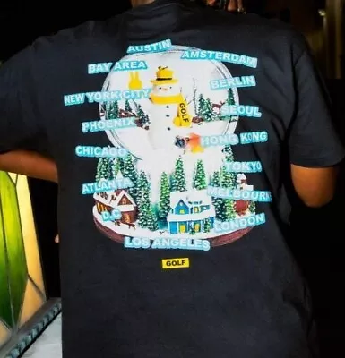 Tyler The Creator Golf Wang Holiday 2023 Store Tee NEW Tshirt M Snow Globe HTF • $121.50