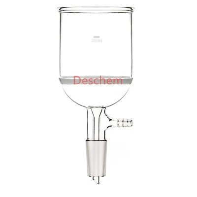 $21.99 • Buy 250ml 24/40 Lab Glass Buchner Chemistry Funnel Core Filter W/10mm Vacuum Adapter