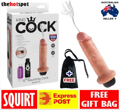 King Cock Squirting Realistic Squirt Dildo Penis Cock Sex Toy 5 6 7 9 Inch FAST • $79.99