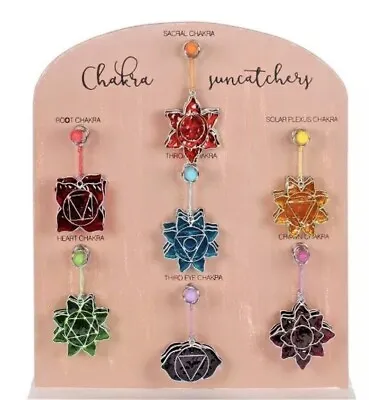 Sun Catcher 7 Chakra Spiritual Sacral Third Eye Hanging Handmade Colour Glass  • £5.99