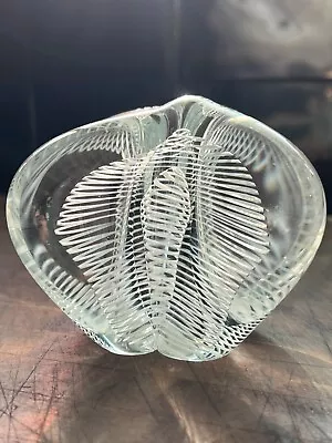 1982 Vitrix Signed Commemorative Magnetics Abstract Glass Sculpture • $120