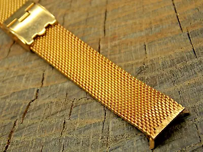 Vintage NOS Unused Watch Band Sliding Clasp Stainless Steel Mesh 11mm Ladies • $25