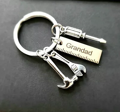 £3.99 • Buy Grandad Tools Keyring Fathers Day Gift Idea Birthday Present New Grandad Gift  