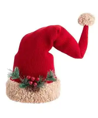 RED SANTA CAP Christmas Tree Topper By Kurt Adler • $27.99