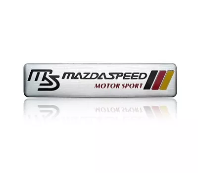 MS Maszdaspeed Motor Sport Aluminium Badge Emblem For Mazda 2 3 6 MX5 RX7 RX8 BT • $10