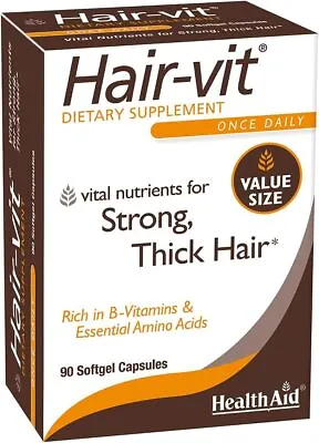 Hair Vitamins For Hair Growth With Essential Vitamins And Minerals 90 Capsules • £25.69