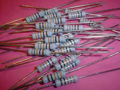 25x 383 Ohm 1W 500V Resistance Metal Layer BF0414 Beyschlag • $4.32