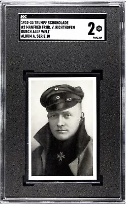 1932 Manfred Von RICHTHOFEN Card - SGC 2 Trumpf Germany WWI Air Force Aces • $100