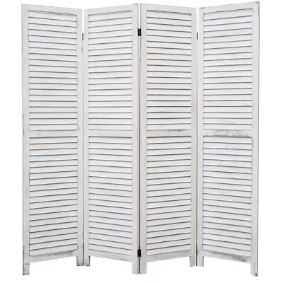 4 6 8 Panel Room Divider Privacy Screen Full Length Wood Shutters Louver • $230