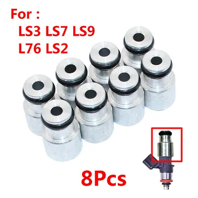 $14.24 • Buy 8Pcs LS3 LS7 Shorty Fuel Injector Adapter Spacer For A LS1 LS2 Manifold US