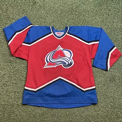 Vintage Avalanche Jersey XL 00s Y2K #16 Colorado NHL Hockey CCM Game-day Tee • $59.98